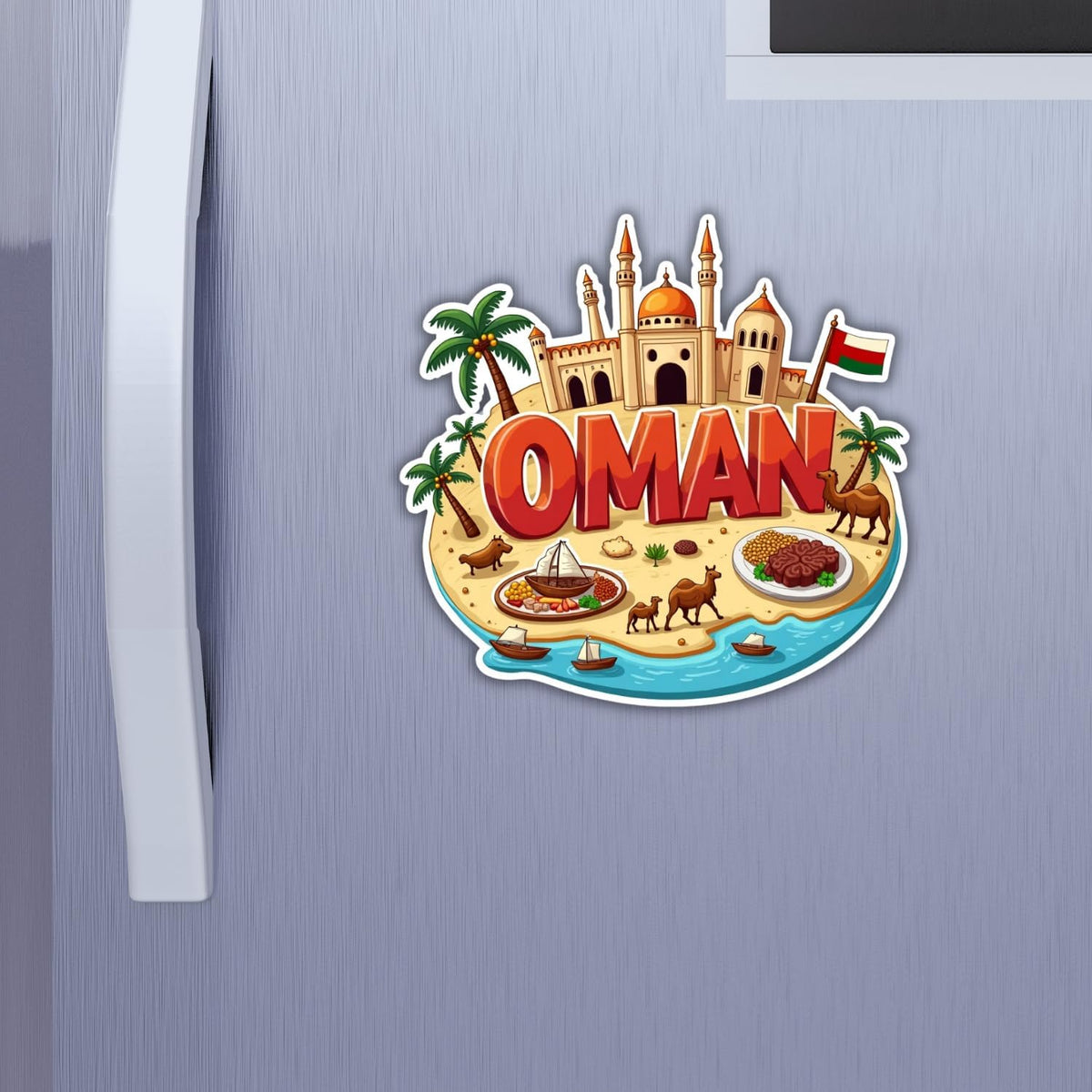 Zesta Oman wooden fridge magnet - image 3