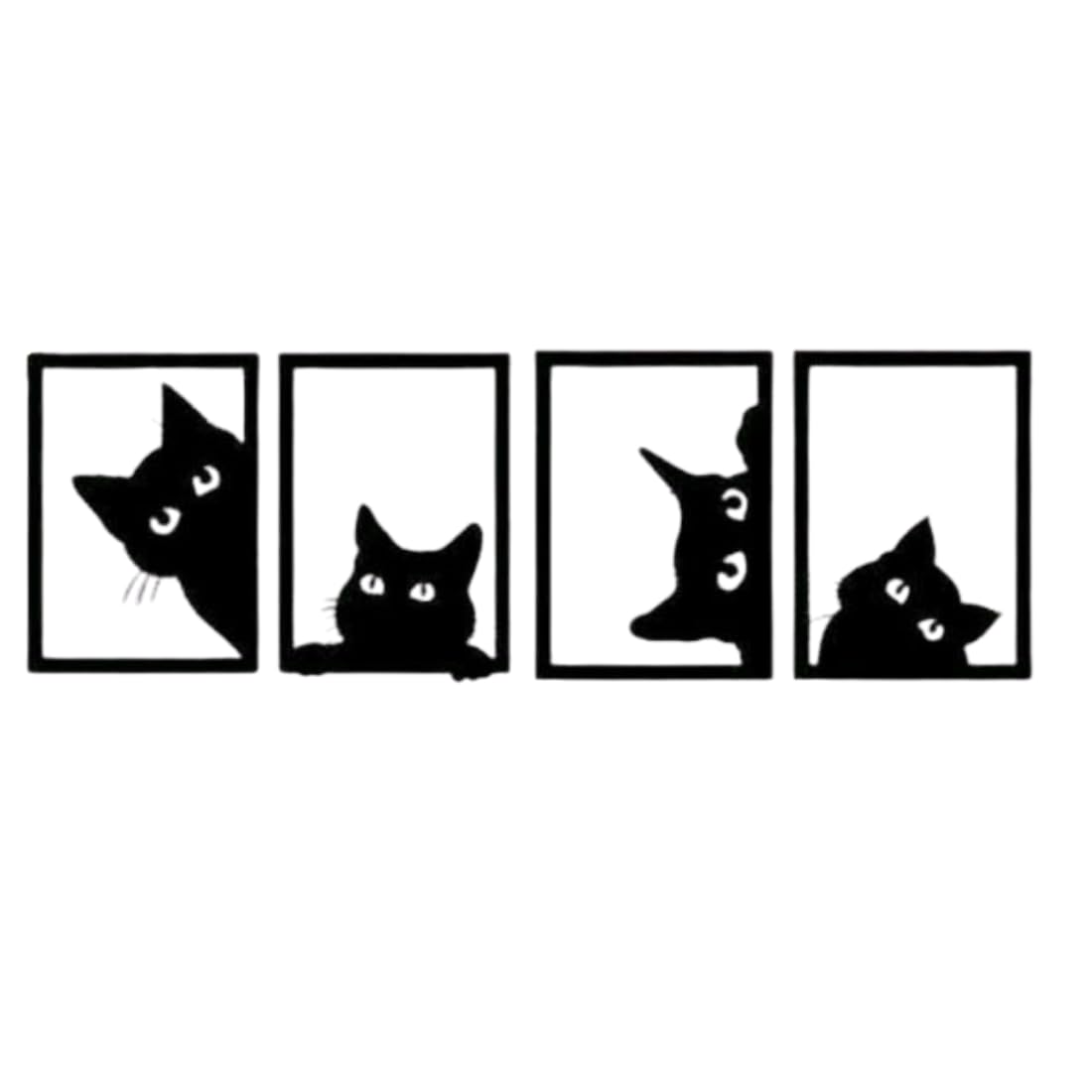 Zesta 4 Cats MDF wooden wall hanging - image 3