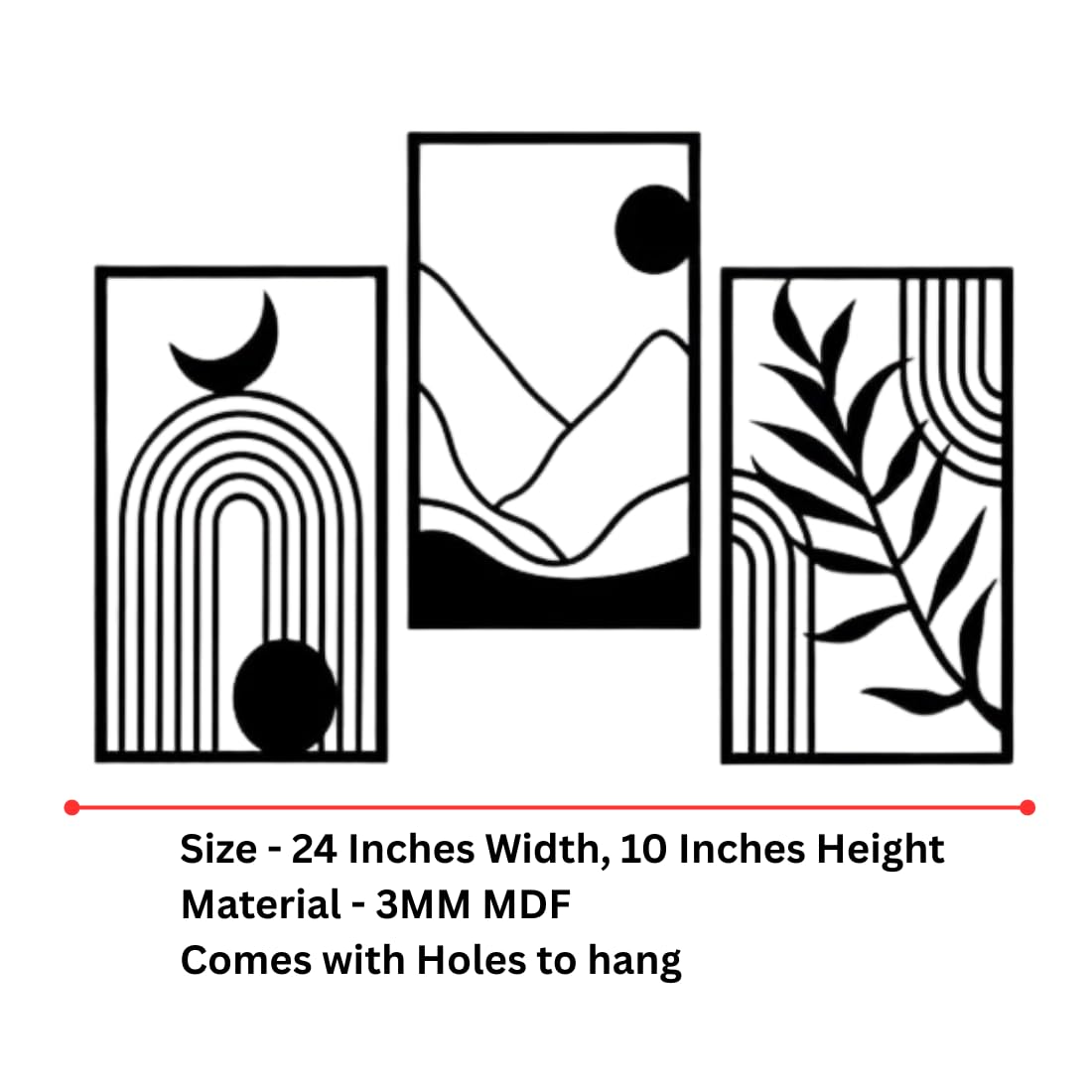 Zesta Scenery Rectangle MDF wooden wall hanging - image 4
