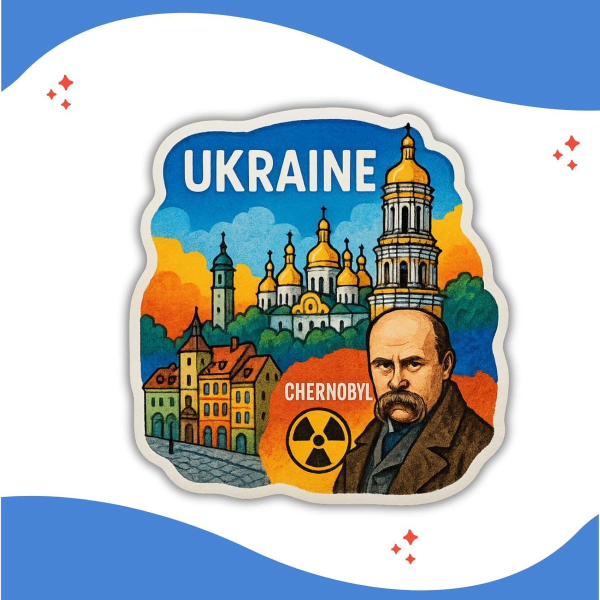Zesta Ukraine wooden fridge magnet - image 4