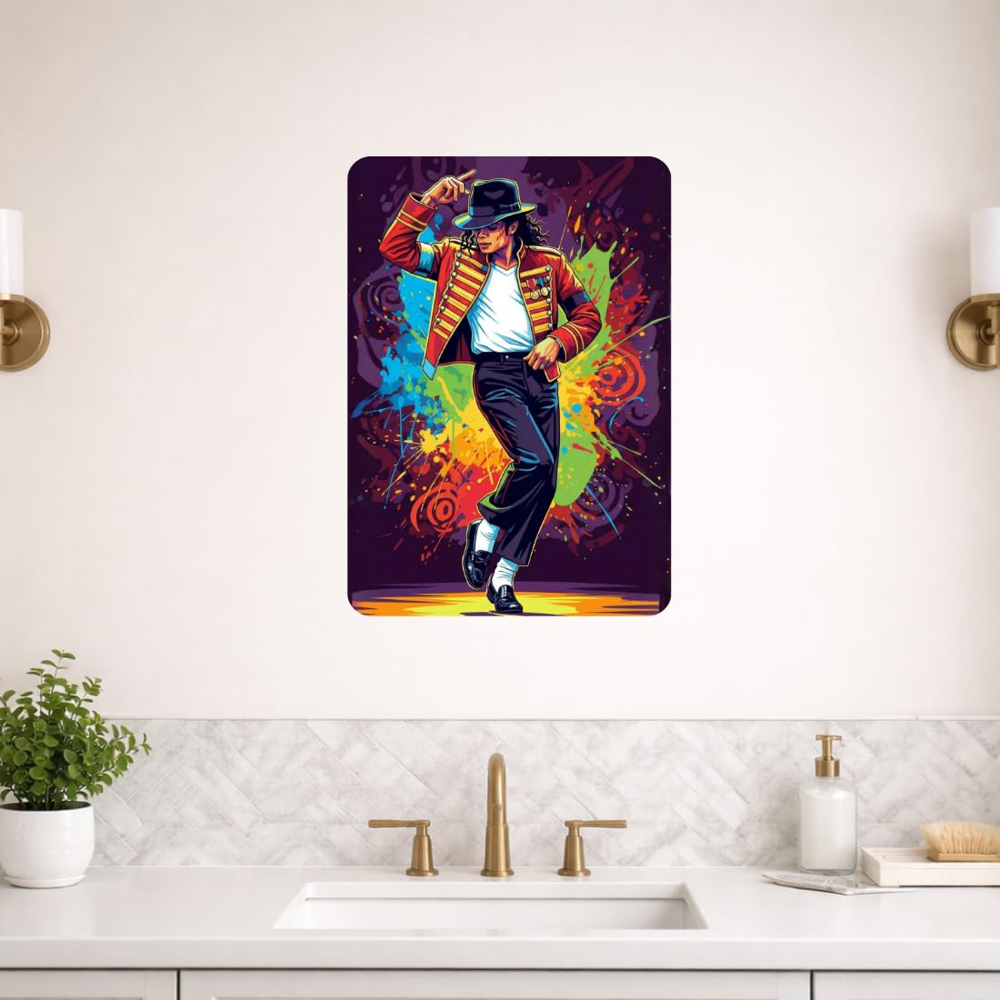 Zesta MJ self-adhesive MDF wooden wall hanging - image 7