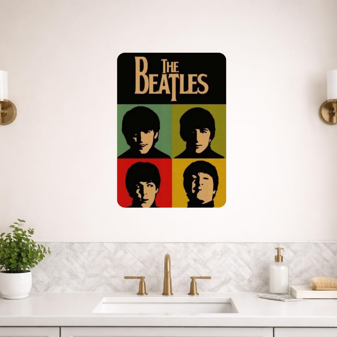 Zesta Beatles – Design 2 self-adhesive MDF wooden wall hanging - image 7