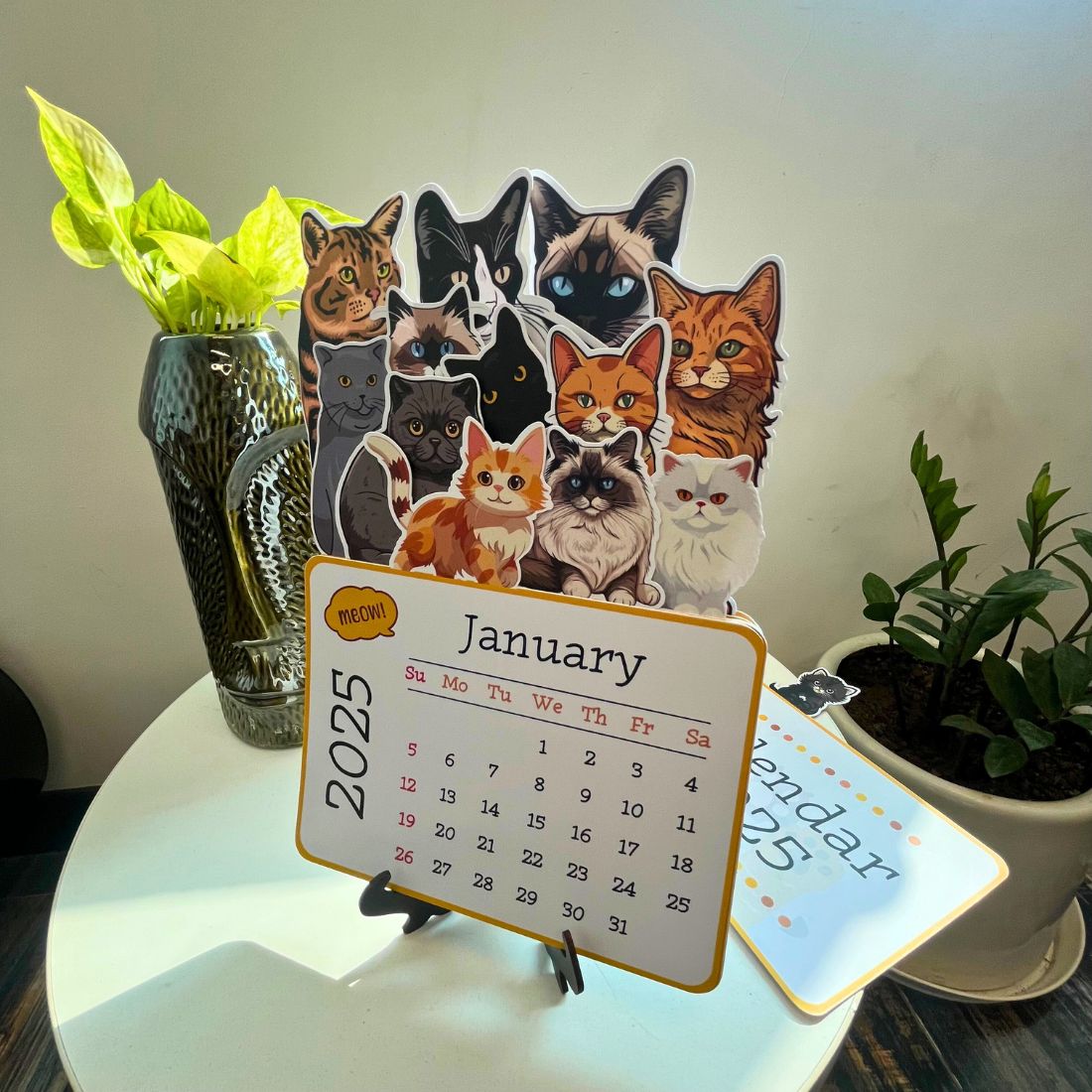 kawaii calender 2025 -Cats.