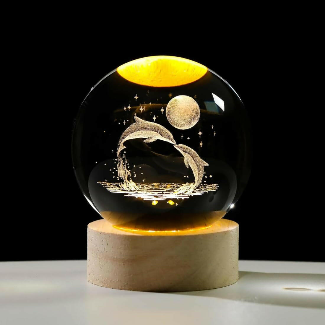 3D Crystal Ball Lamp.