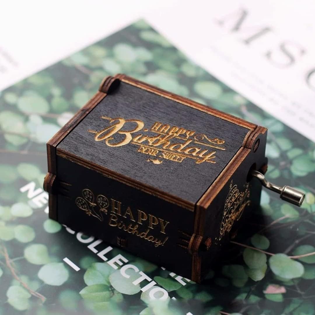 Happy Birthday Black Musical Box.