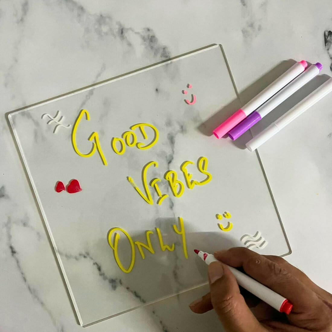 Acrylic Rewritable Message Board.