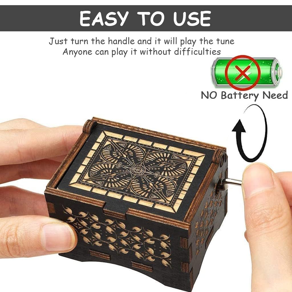 Cant Help Falling In Love Black Musical Box.