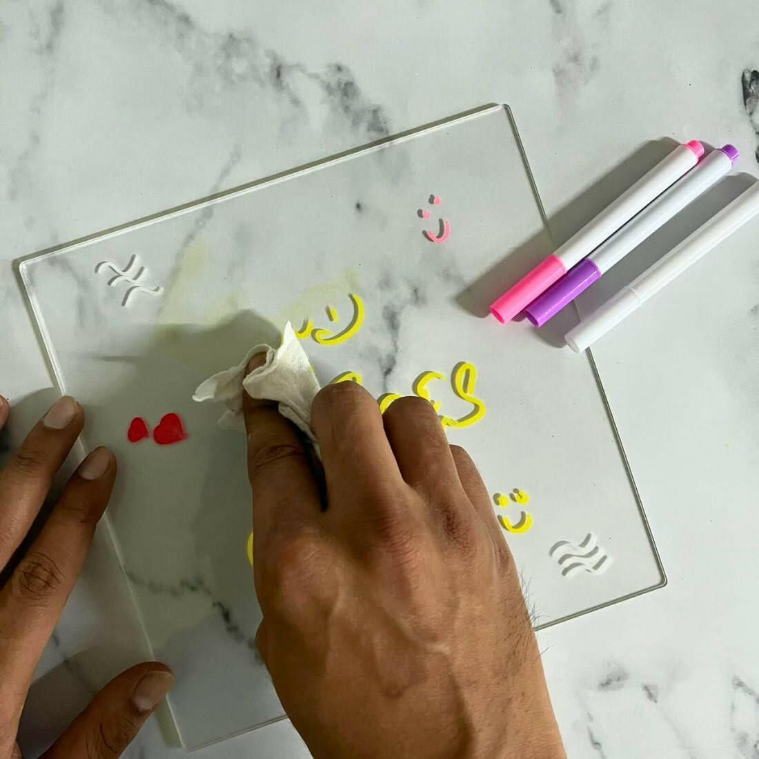 Acrylic Rewritable Message Board.