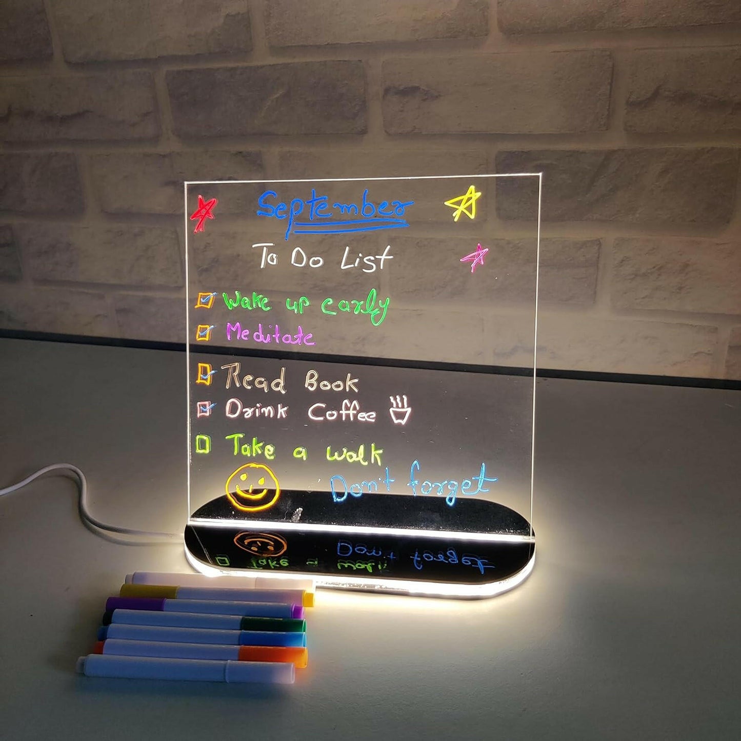 Acrylic Rewritable Message Board.