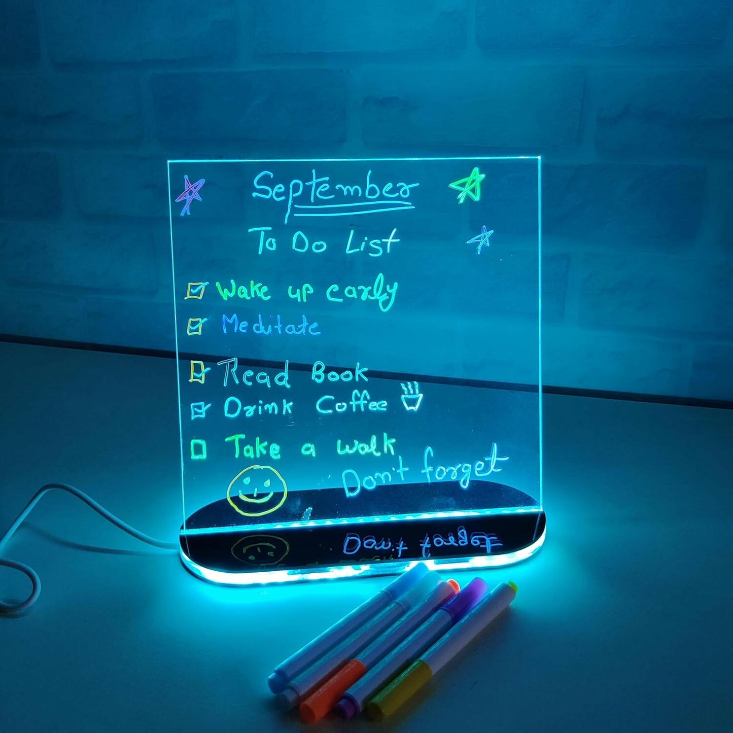 Acrylic Rewritable Message Board.