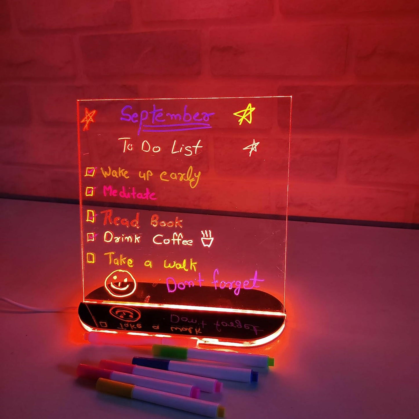 Acrylic Rewritable Message Board.