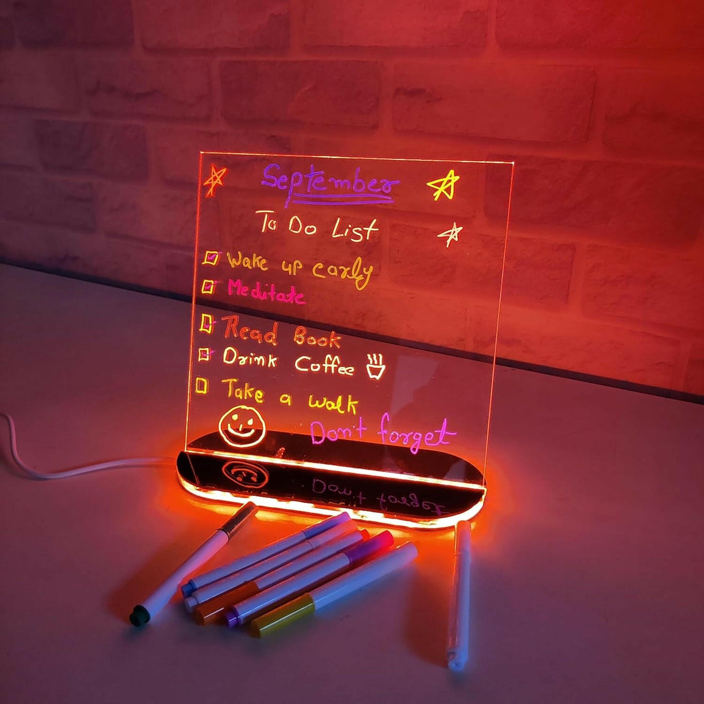 Acrylic Rewritable Message Board.