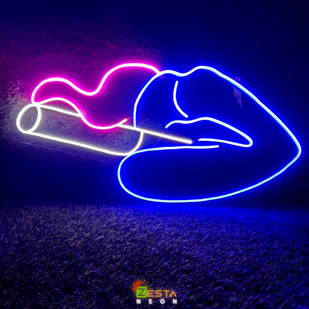Aesthetic Lips- Custom Neon Sign.