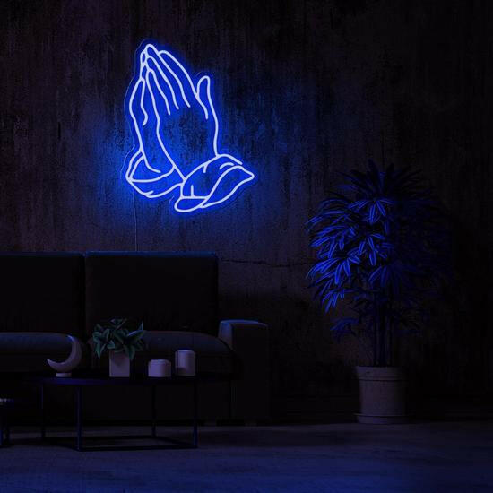 PRAYING HAND - LED Neon Art.