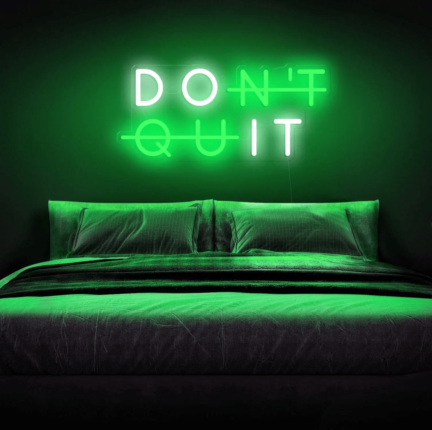 Zesta Neon, Don't Quit, neon board, Neon Quote - Don't Quit neon lights, neon sign, neon sign quotes, neon light quotes 