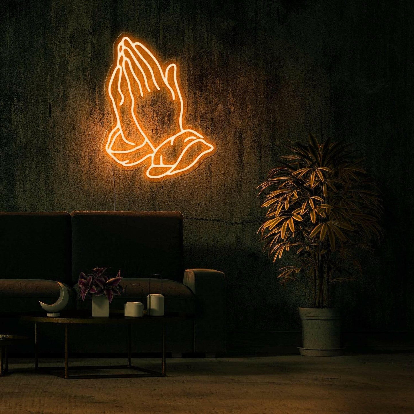 PRAYING HAND - LED Neon Art.