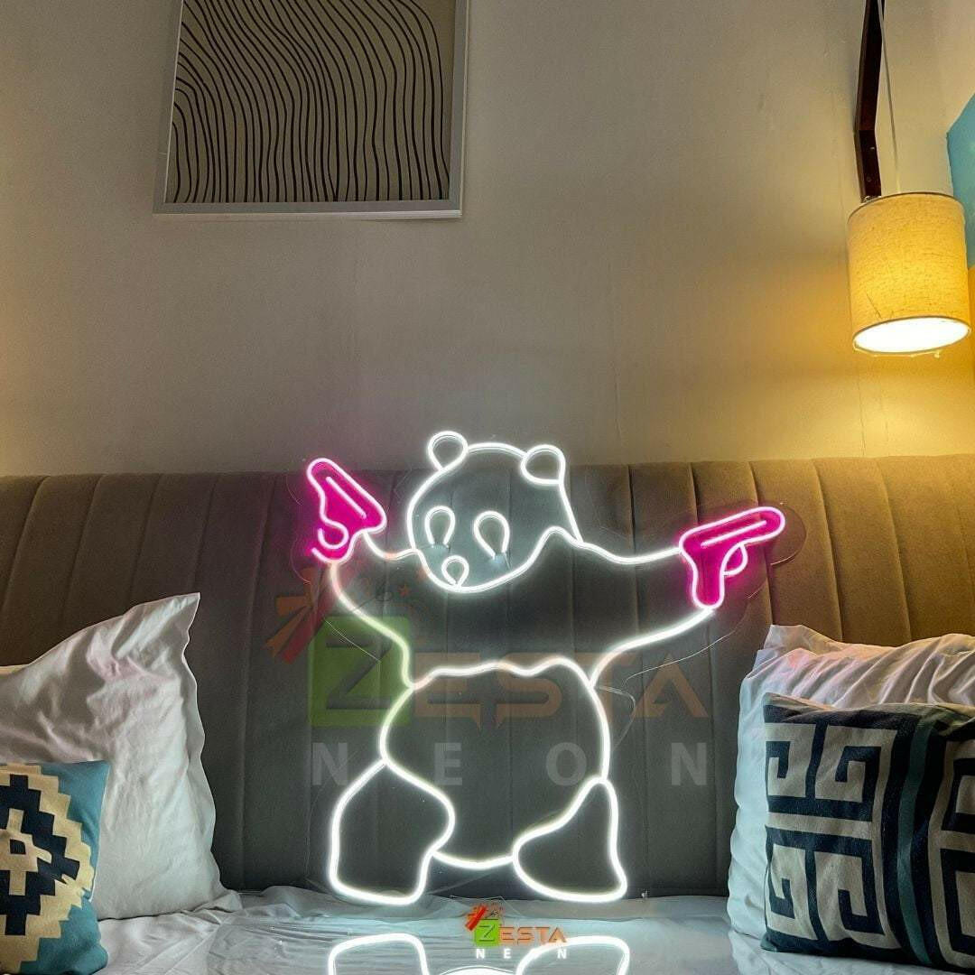 Panda LED Neon Art.