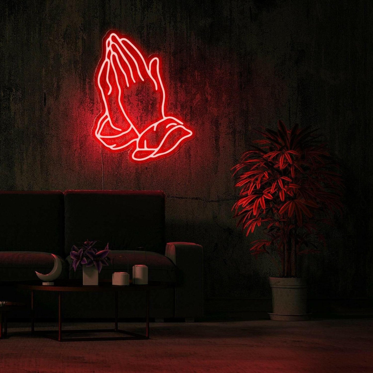 PRAYING HAND - LED Neon Art.