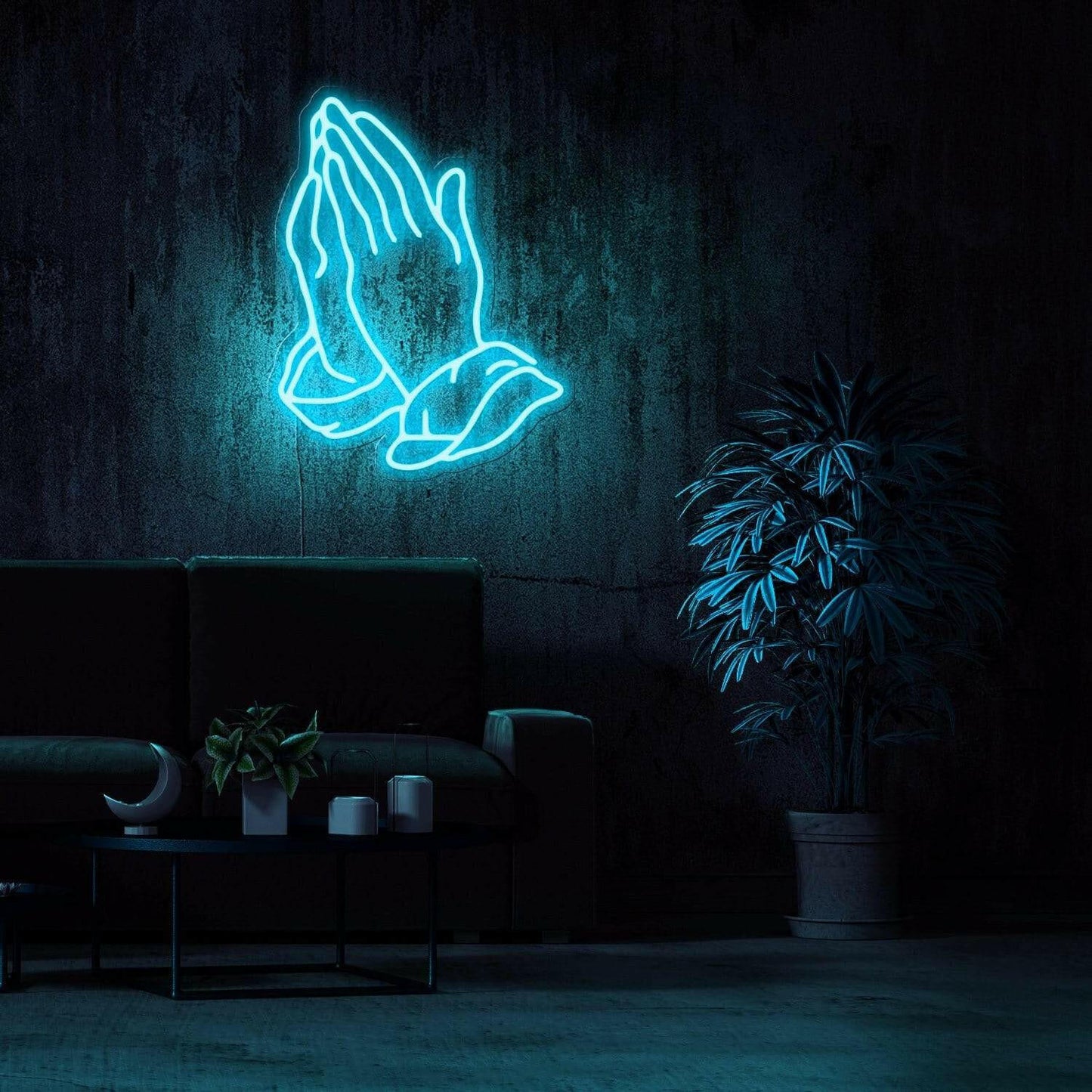 PRAYING HAND - LED Neon Art.