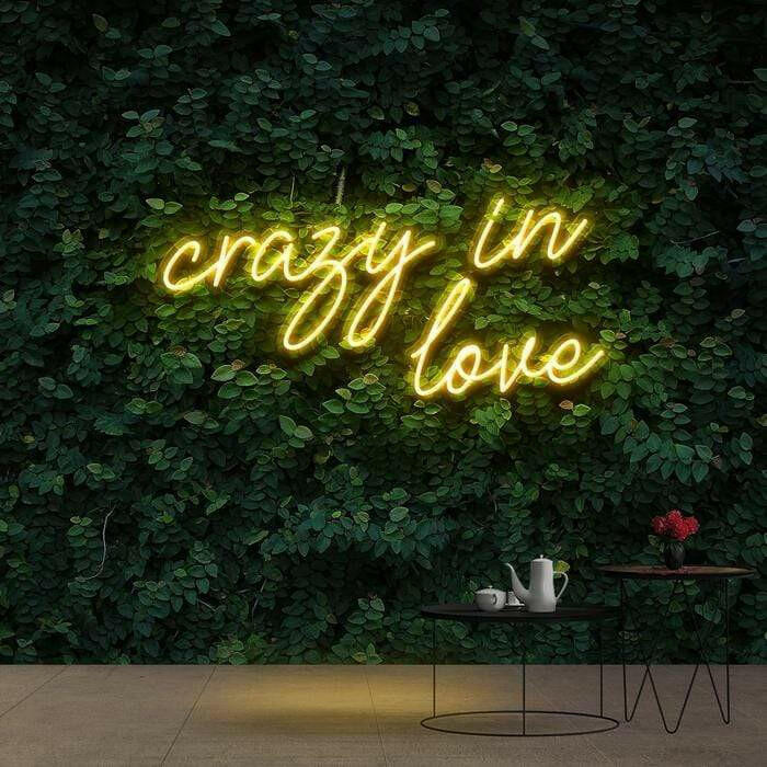 Crazy in Love Neon Quote.