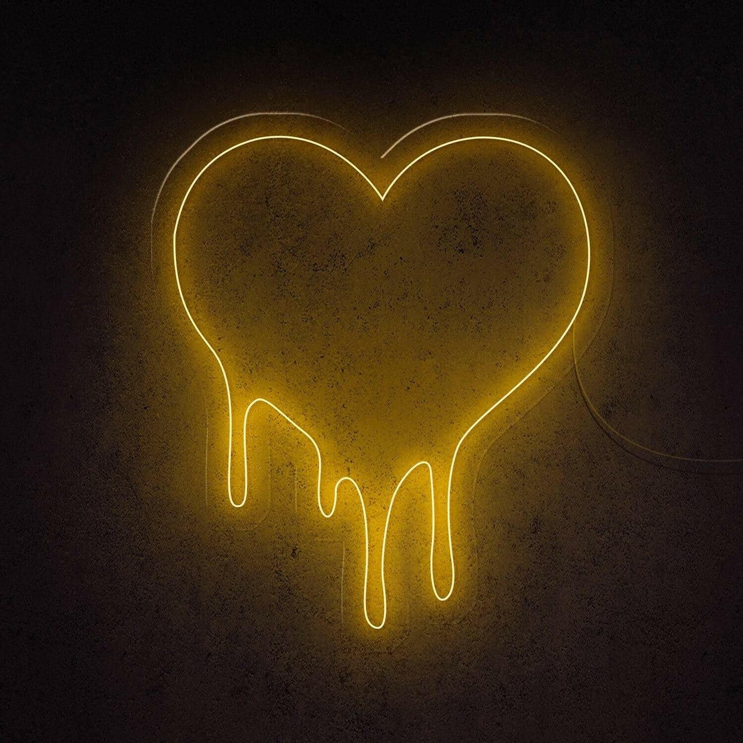 Dripping heart - LED Neon Art.