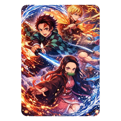 Zesta Demon Slayer – Design 4 self-adhesive MDF wooden wall hanging - image 1