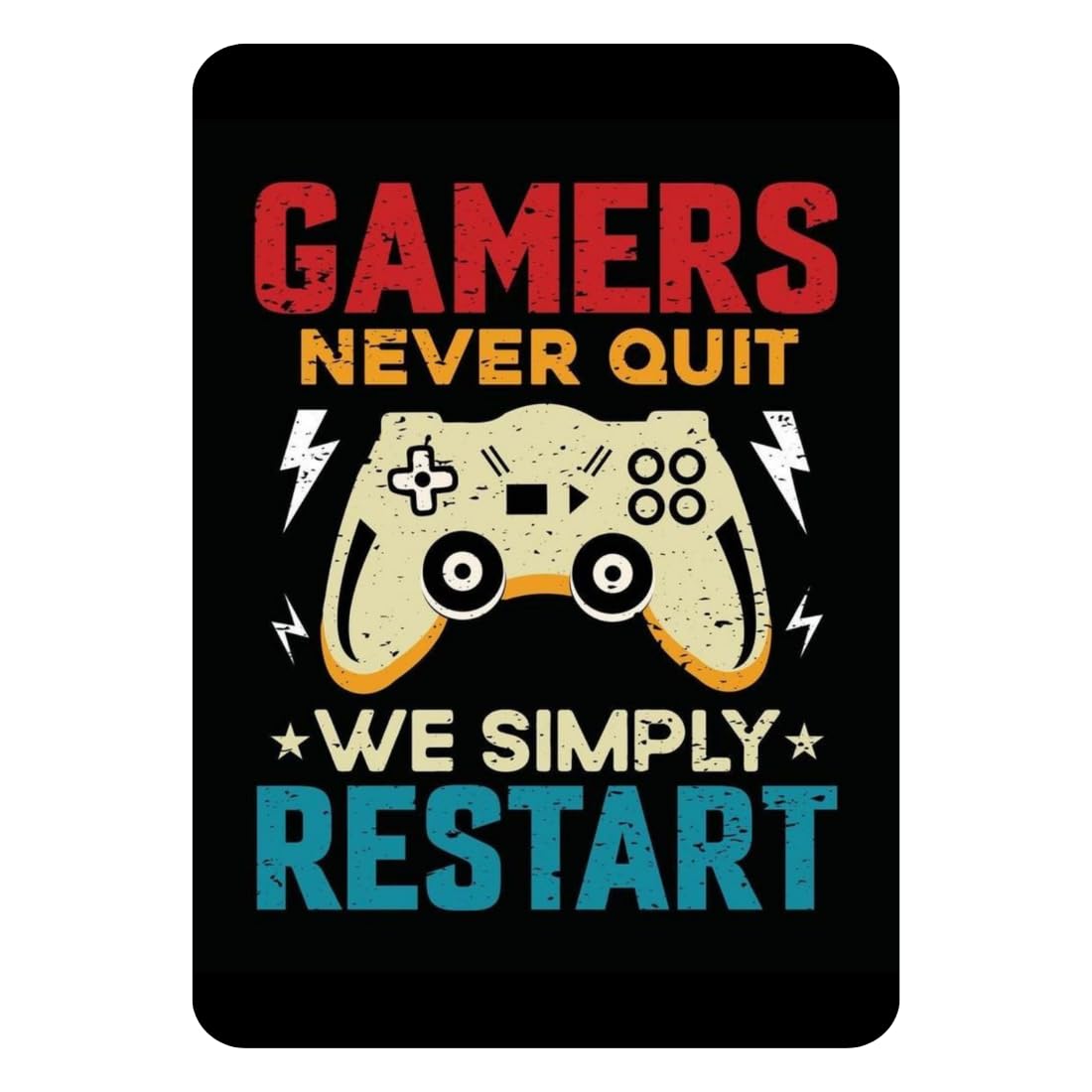 Zesta Gamer – Design 3 self-adhesive MDF wooden wall hanging - image 1