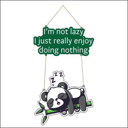 Zesta Panda MDF wooden wall hanging - image 1