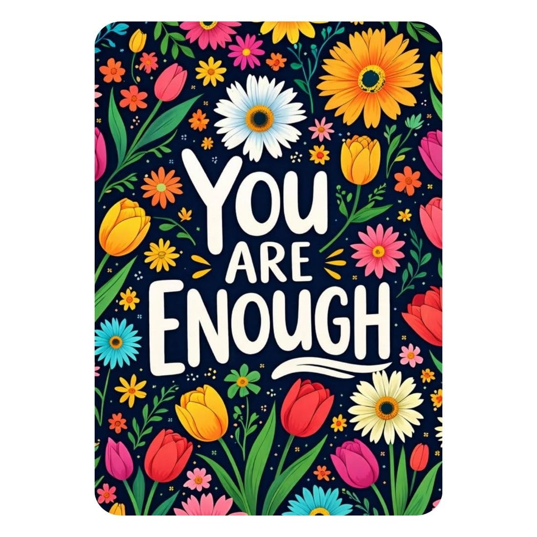 Zesta You Are Enough self-adhesive MDF wooden wall hanging - image 1