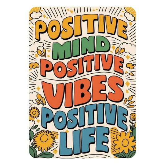 Zesta Positive Mind self-adhesive MDF wooden wall hanging - image 1