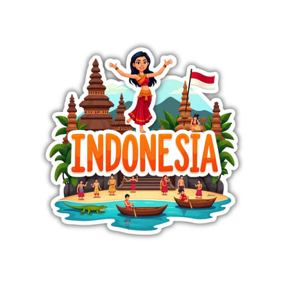 Zesta Indonesia wooden fridge magnet - image 1
