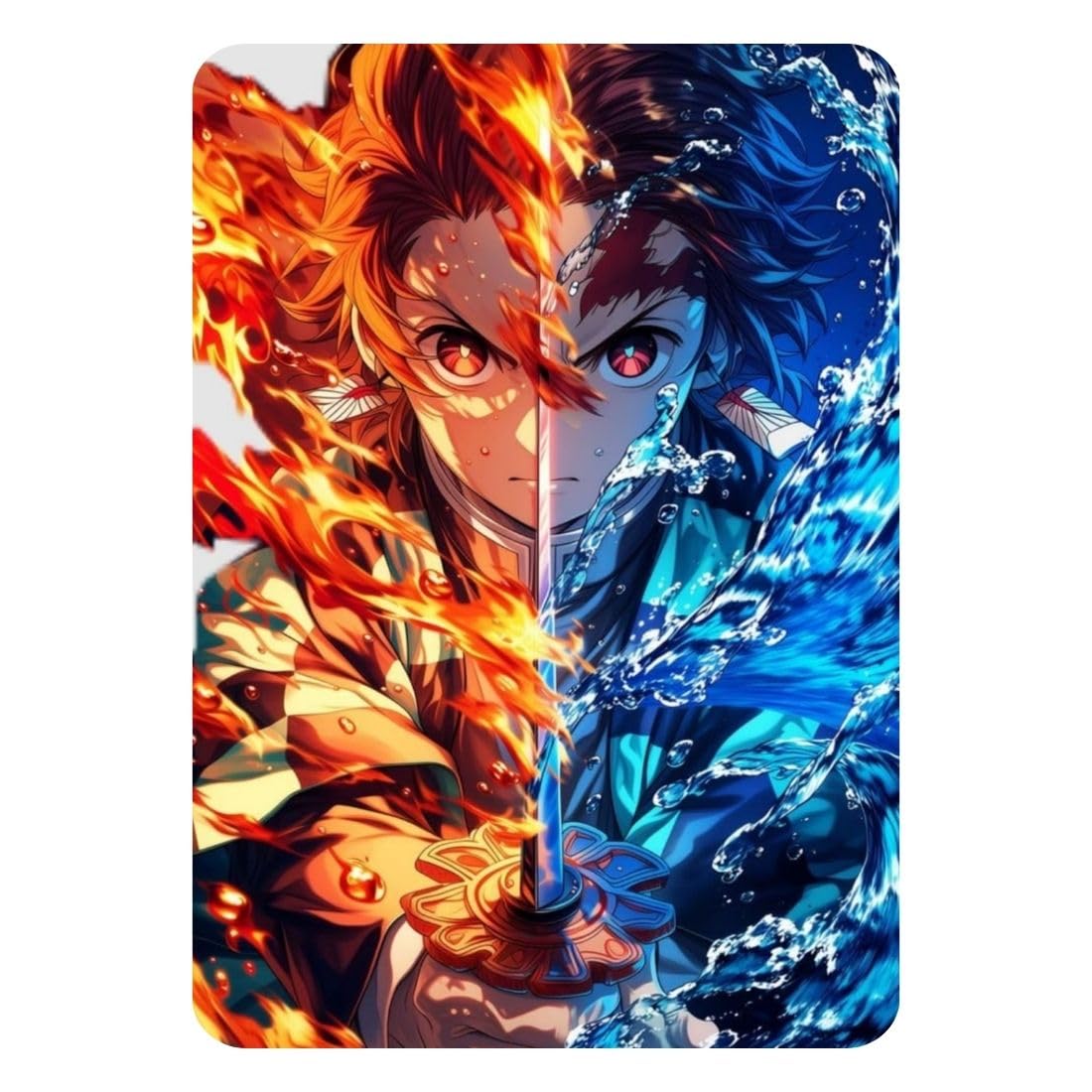 Zesta Demon Slayer – Design 5 self-adhesive MDF wooden wall hanging - image 1