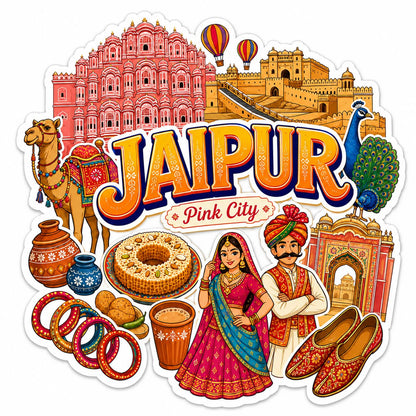 Zesta Jaipur wooden fridge magnet - image 1