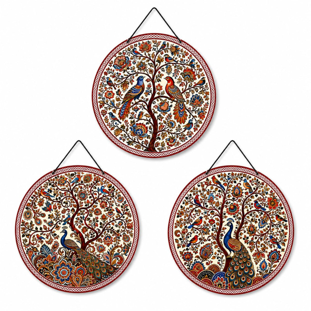 Zesta Peacock MDF wooden wall hanging - image 1
