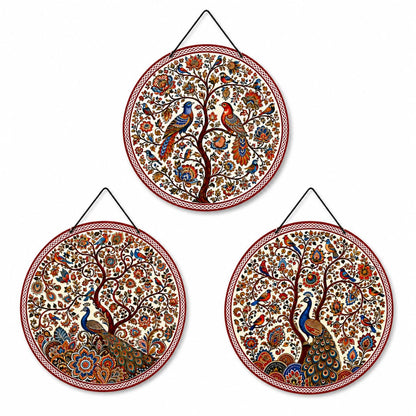 Zesta Peacock MDF wooden wall hanging - image 1