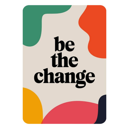 Zesta Be the Change self-adhesive MDF wooden wall hanging - image 1