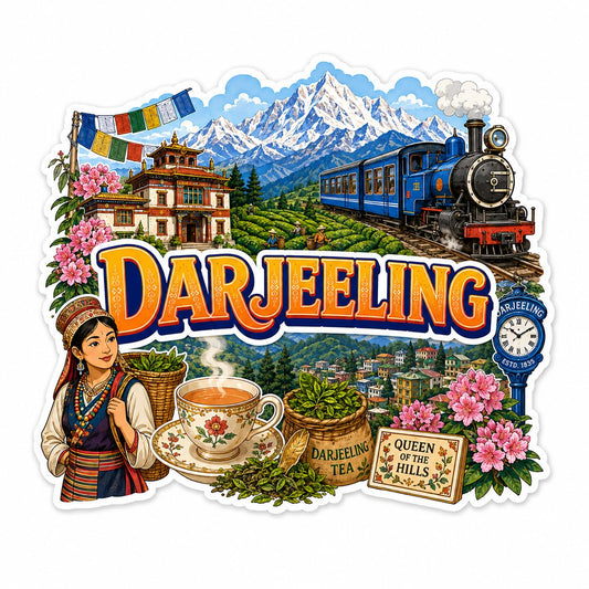 Zesta Darjeeling wooden fridge magnet - image 1