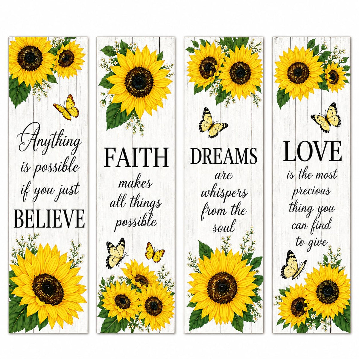 Zesta Believe Faith Dream Love MDF wooden wall hanging - image 1