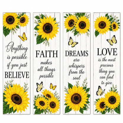 Zesta Believe Faith Dream Love MDF wooden wall hanging - image 1