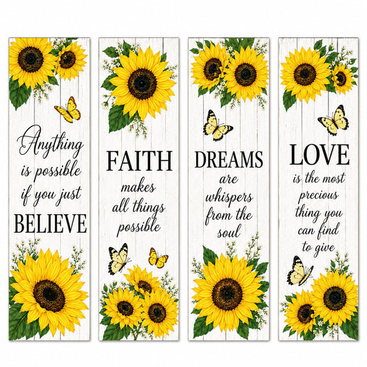 Zesta Believe Faith Dream Love MDF wooden wall hanging - image 1