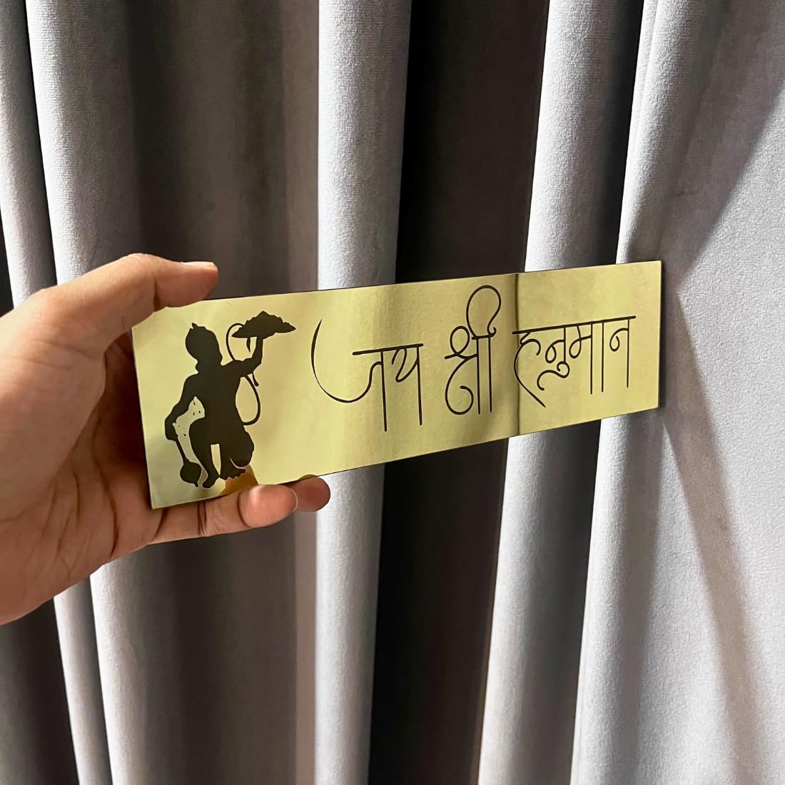 Zesta Jai Shree Hanuman Self-Adhesive Acrylic Mandir Sticker – image 1