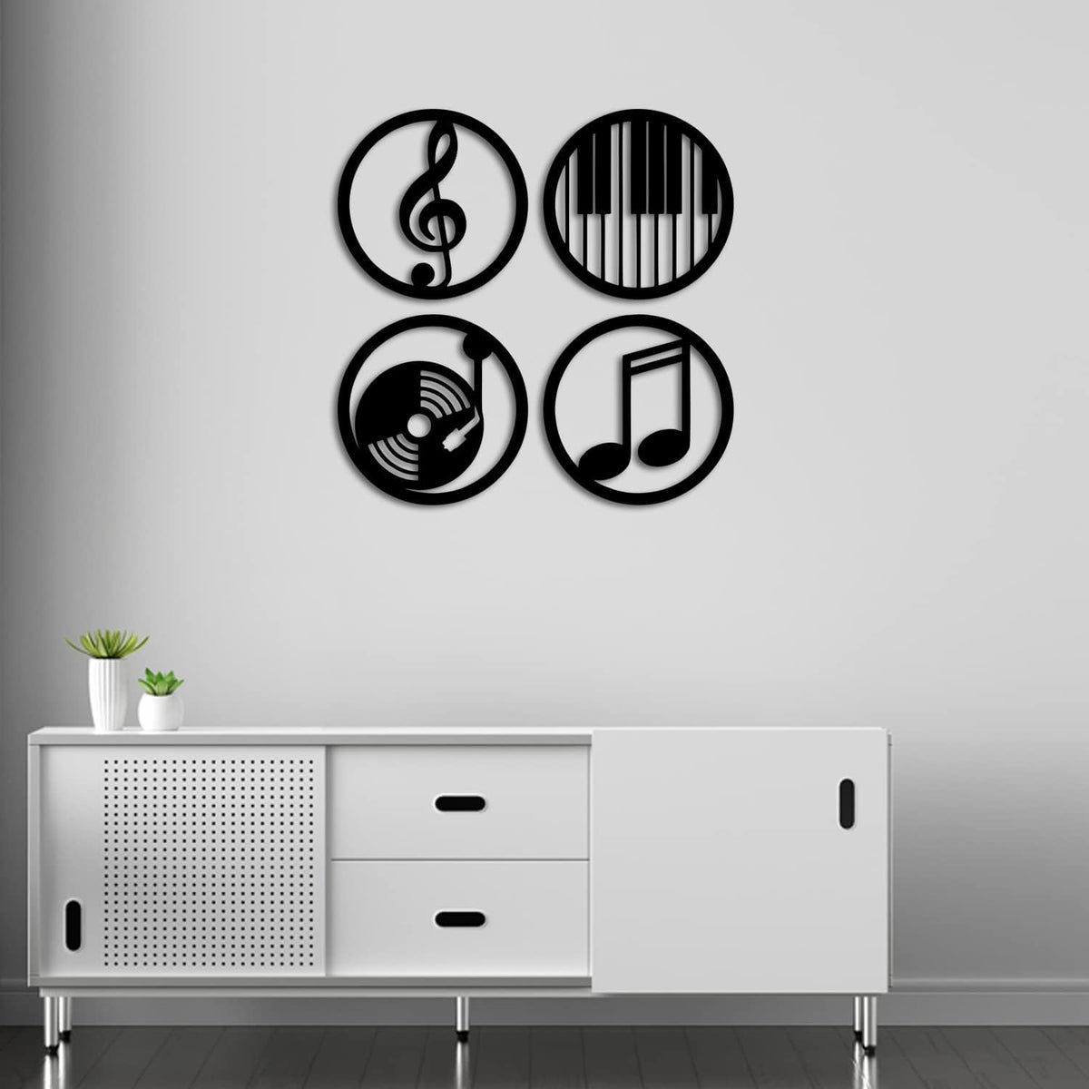 Zesta Music Love MDF wooden wall hanging - image 1