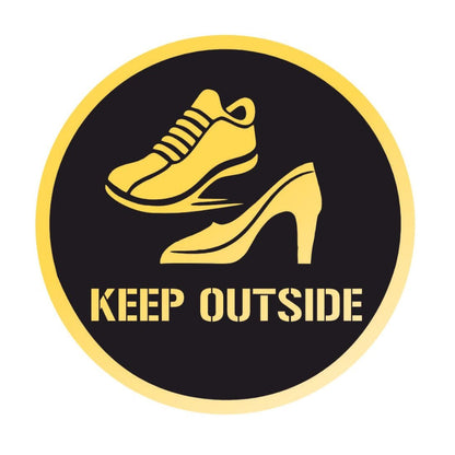 Zesta No Shoes Self-Adhesive Acrylic Office Sign – image 1
