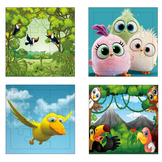 Otidge Birds wooden jigsaw puzzles, pack of 4 - image 1