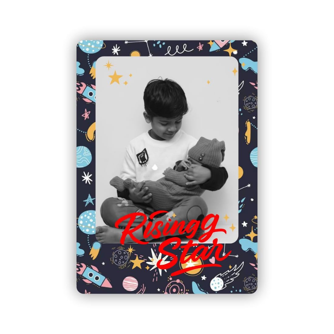 Zesta Rising Star personalised photo fridge magnet - image 1