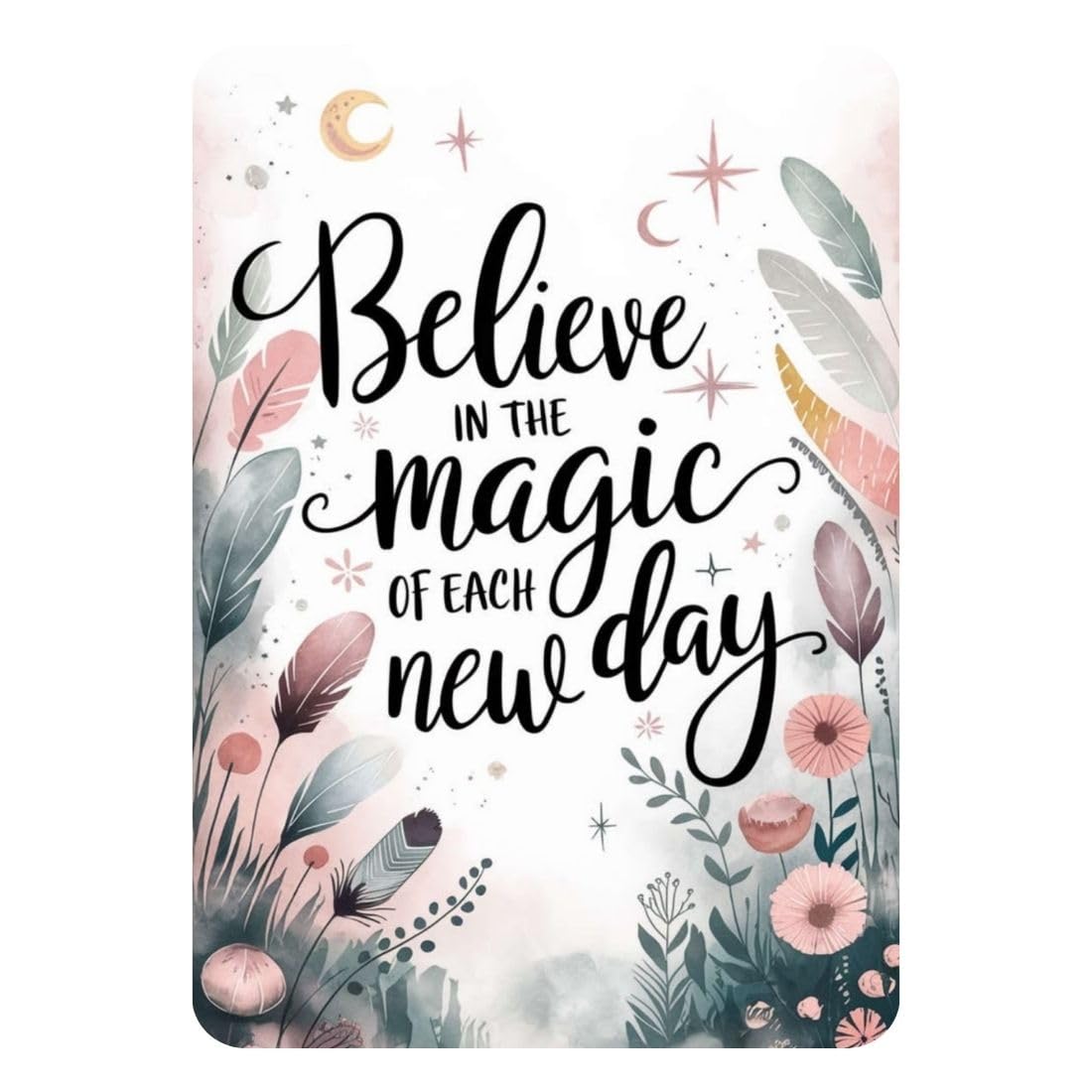 Zesta Believe in Magic self-adhesive MDF wooden wall hanging - image 1