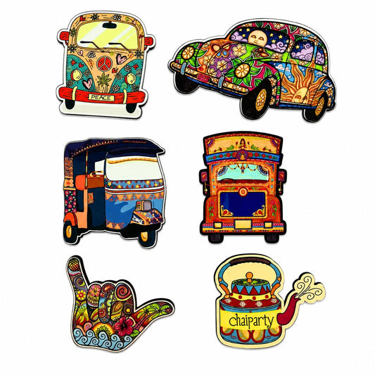 Zesta Indian Articles wooden fridge magnet - image 1