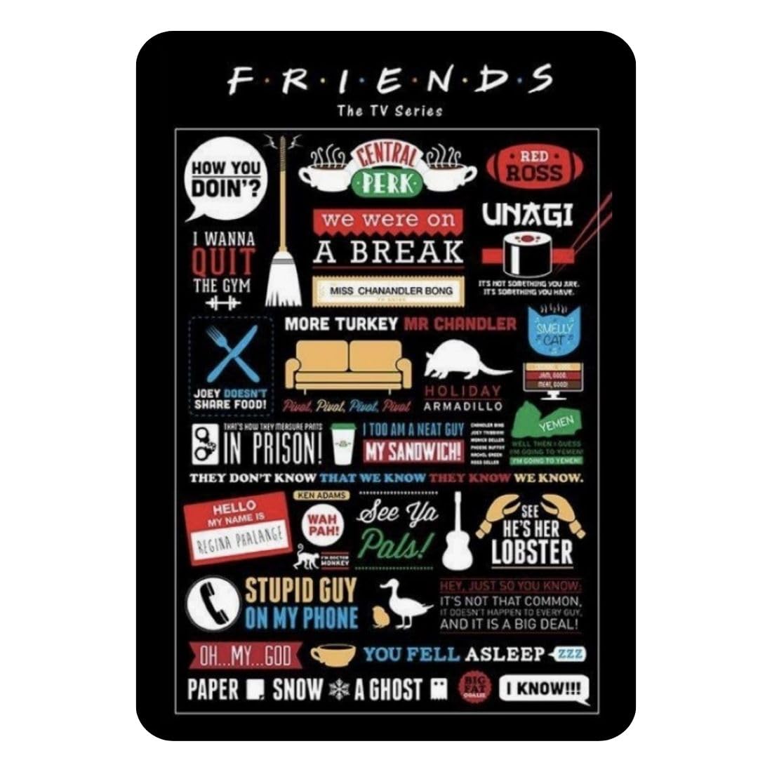 Zesta Friends – Design 3 self-adhesive MDF wooden wall hanging - image 1
