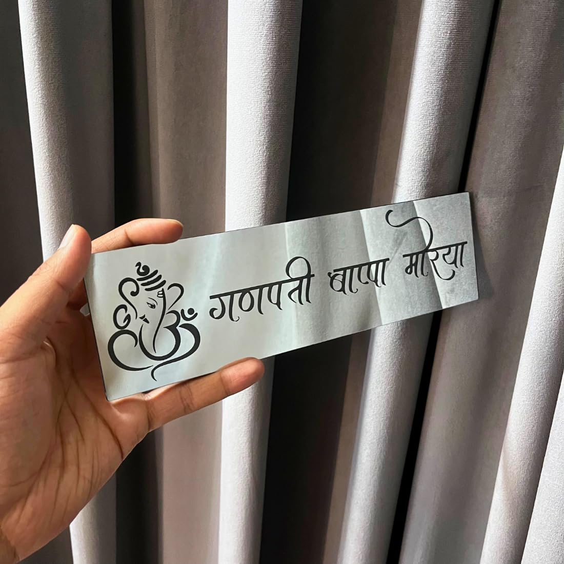 Zesta Ganpati Bappa Morya Self-Adhesive Acrylic Mandir Sticker – image 8