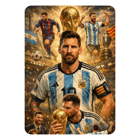 Zesta Messi self-adhesive MDF wooden wall hanging - image 1